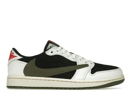 J1 low olive green x Travis Scott